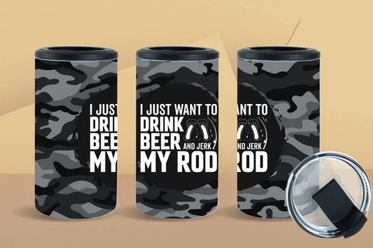 4-in-1 Koozie & Tumbler - Jerk My Rod