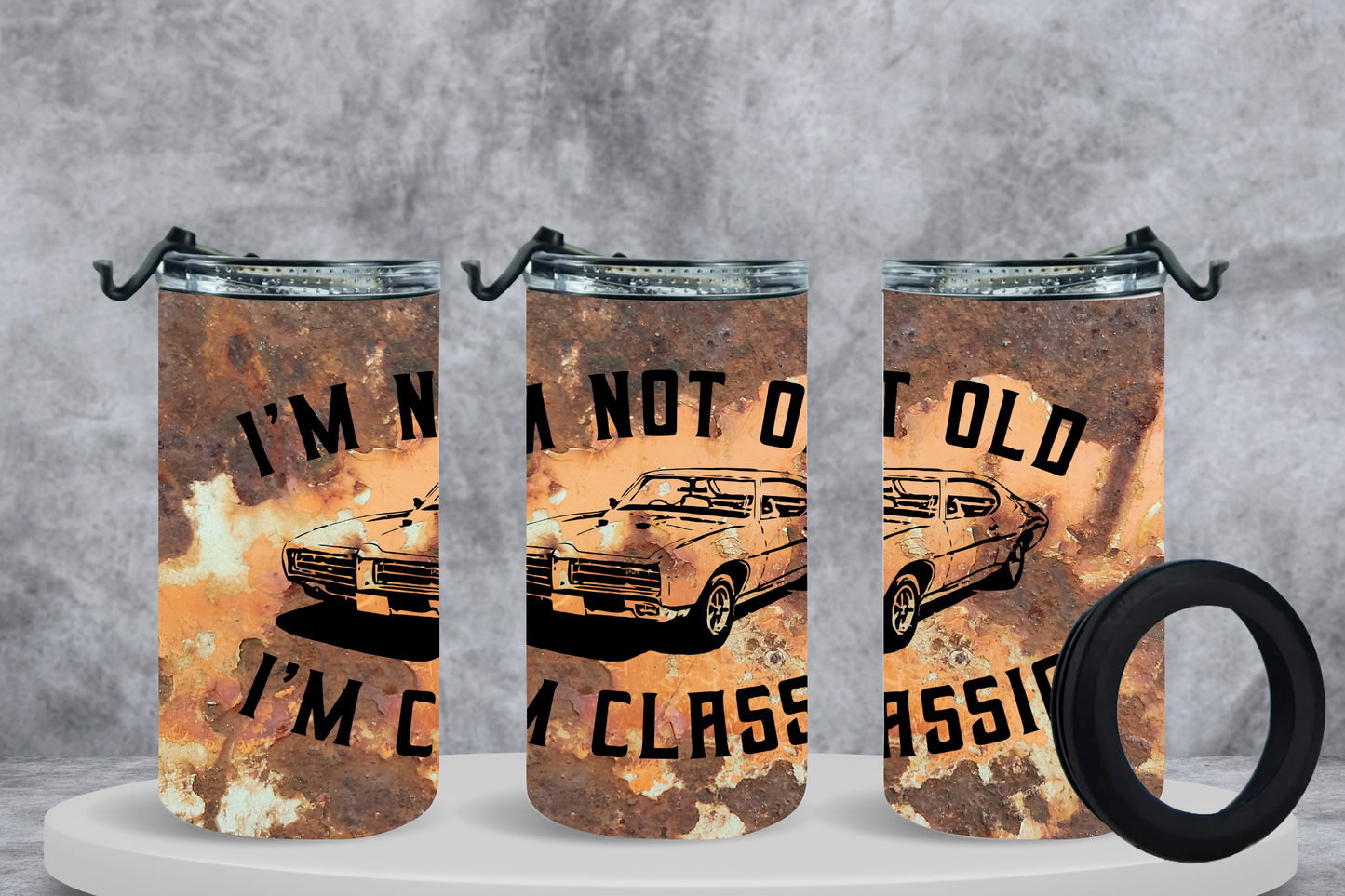 4-in-1 Koozie & Tumbler - I'm Not Old, I'm Classic