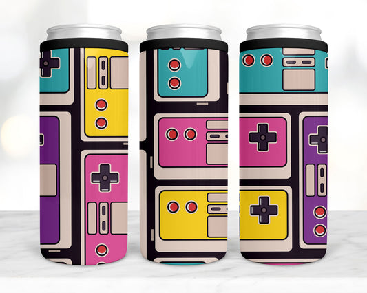 4-in-1 Koozie & Tumbler - Old School Nintendo