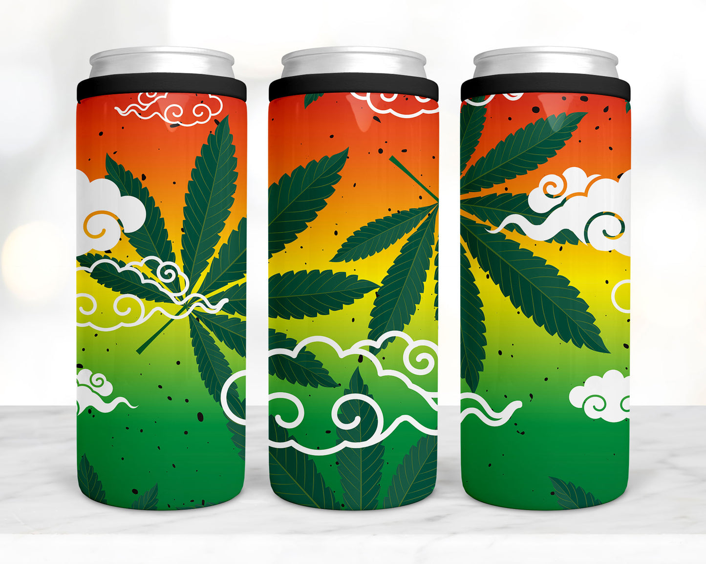 4-in-1 Koozie & Tumbler - Pot Clouds