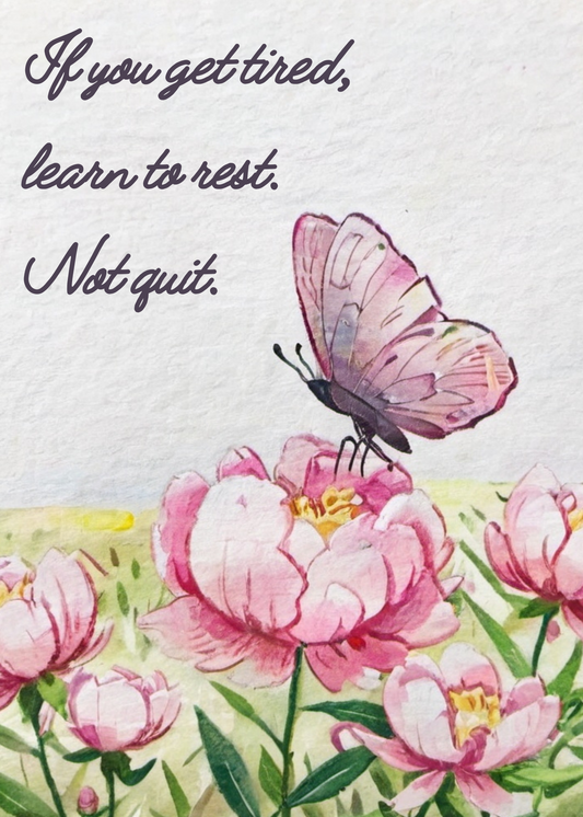 Mini Sign - Learn To Rest