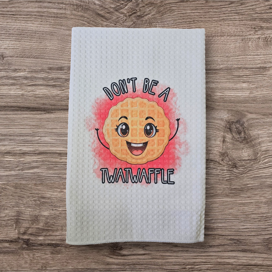 Waffle Weave Kitchen Towel - Tw*t Waffle