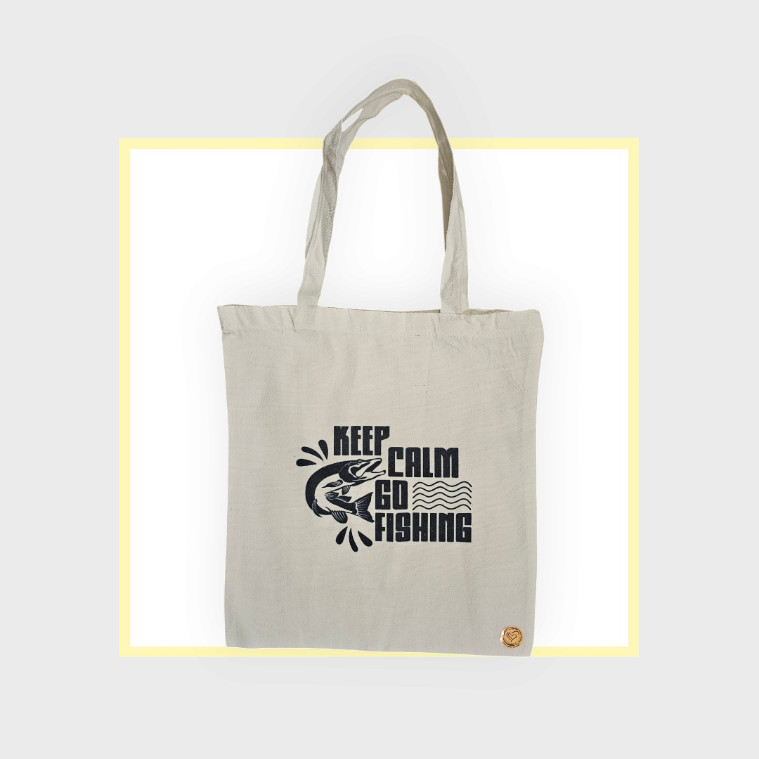 Small Reusable Tote - Keep Calm Go Fishing