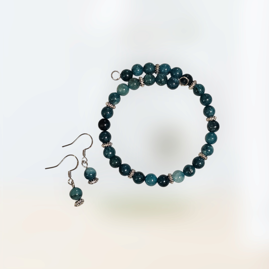 Bracelet & Earring Set - Apatite (Large)