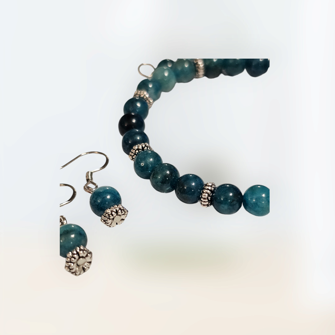 Bracelet & Earring Set - Apatite (Large)