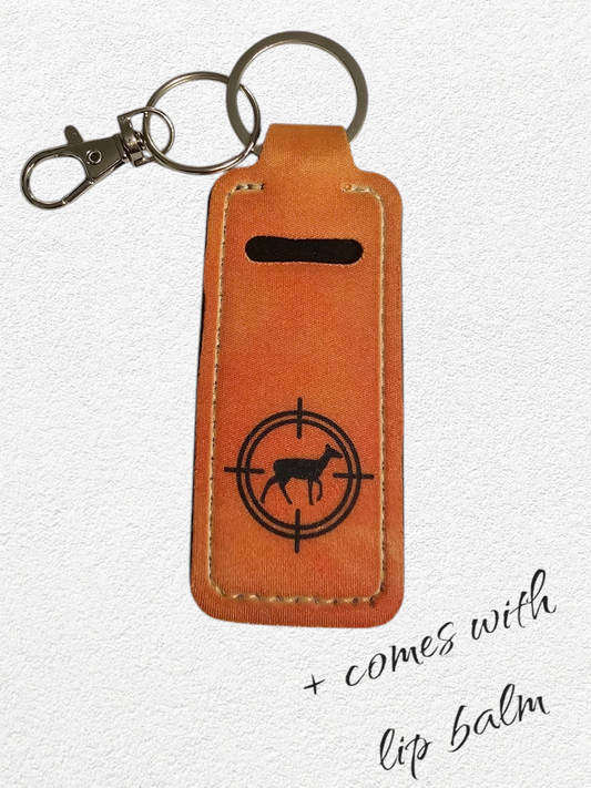 Lip Balm Holder & Keychain - Scoped (lip balm included)