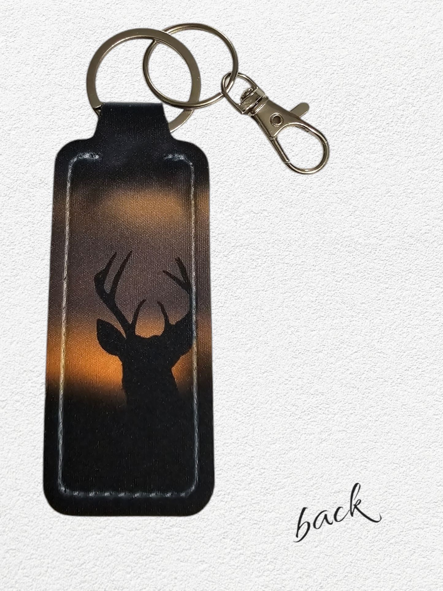 Lip Balm Holder & Keychain - Buck (lip balm included)