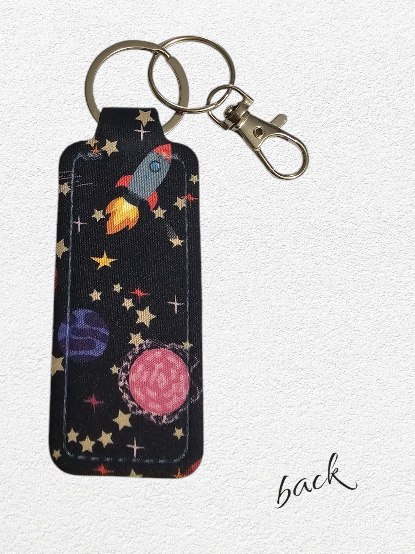 Lip Balm Holder & Keychain - Solar System (lip balm included)