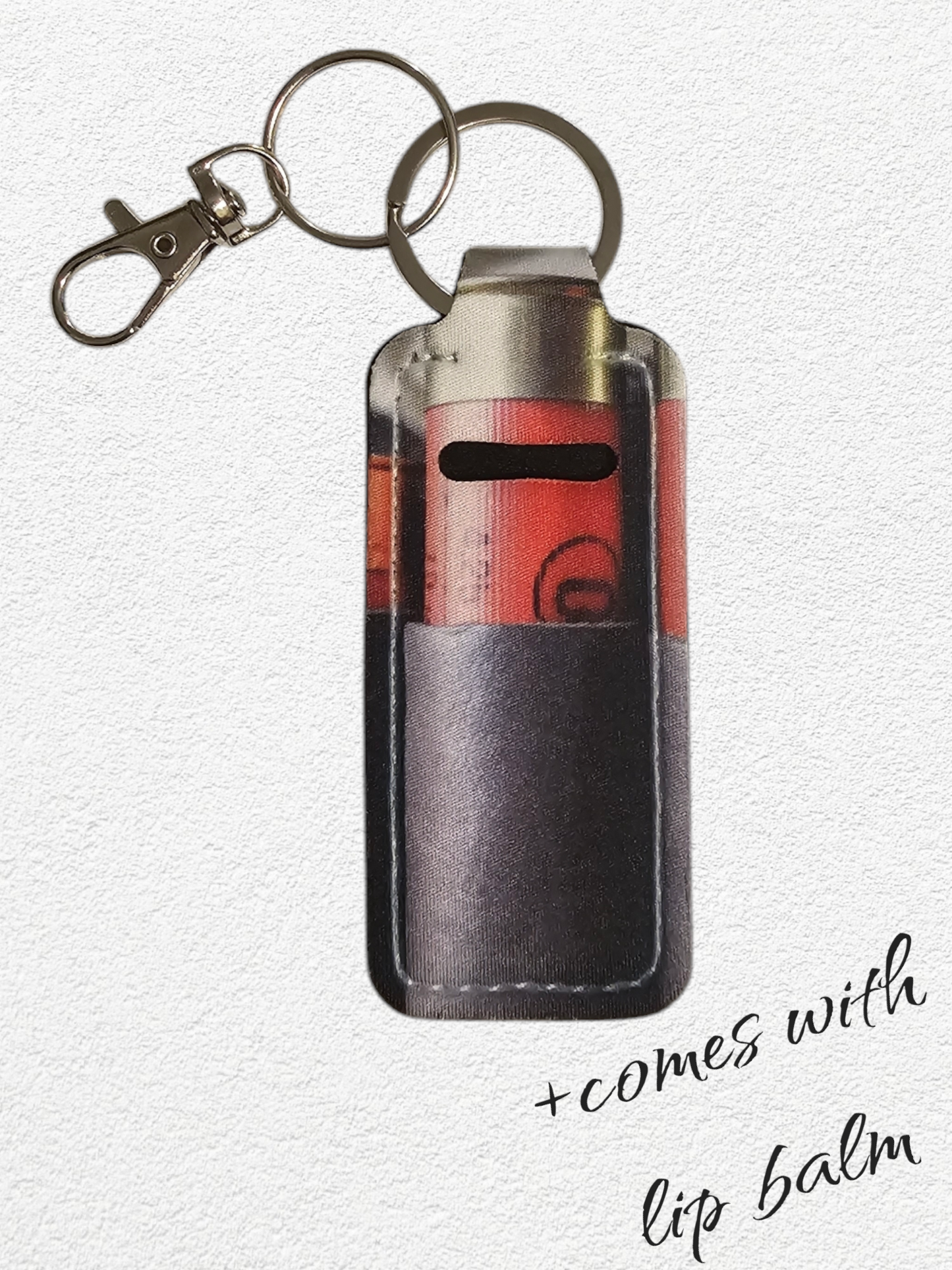 Lip Balm Holder & Keychain - Shotgun Shell (lip balm included)