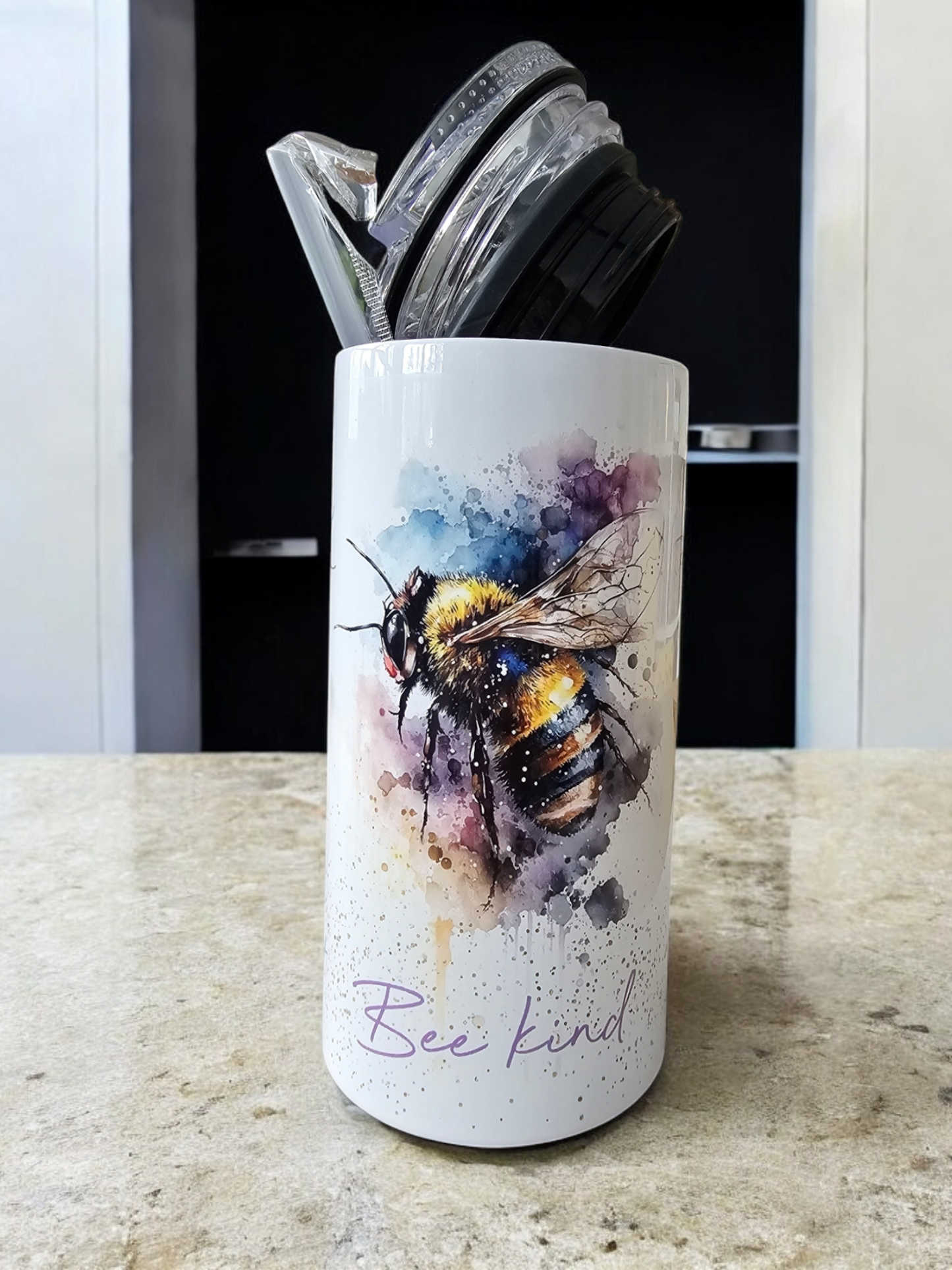 4-in-1 Koozie & Tumbler Bundle - Bee Kind