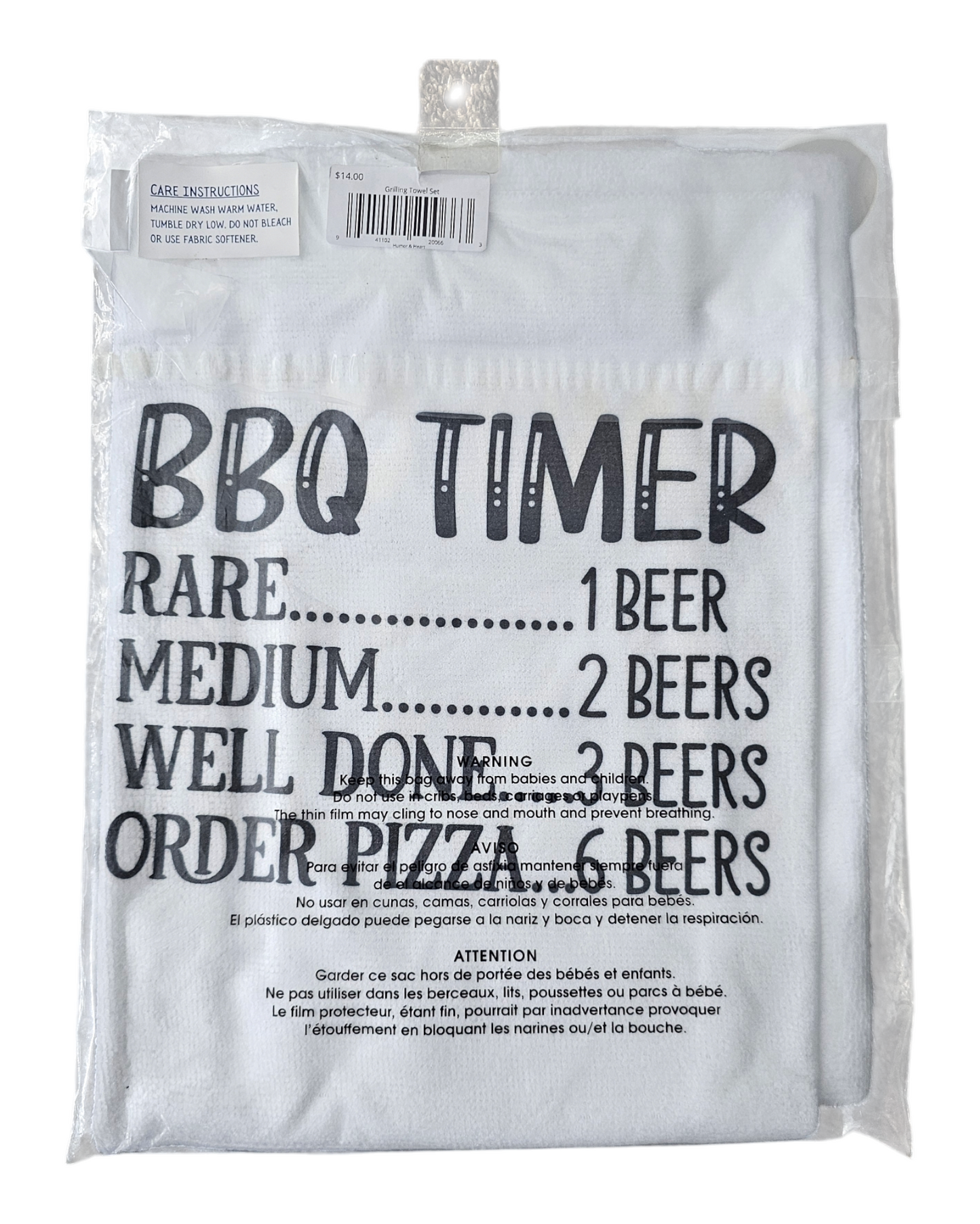 Microfiber Towels - 2-Pack - If You Can't Stand the Heat / BBQ Timer