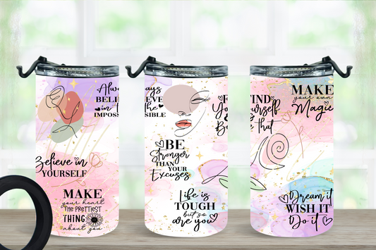 4-in-1 Koozie & Tumbler - Pretty & Positive