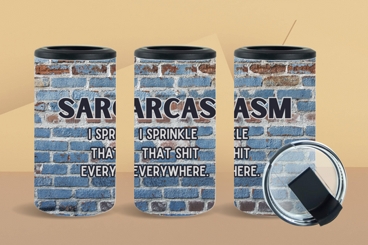 4-in-1 Koozie & Tumbler - Sarcasm Bricks