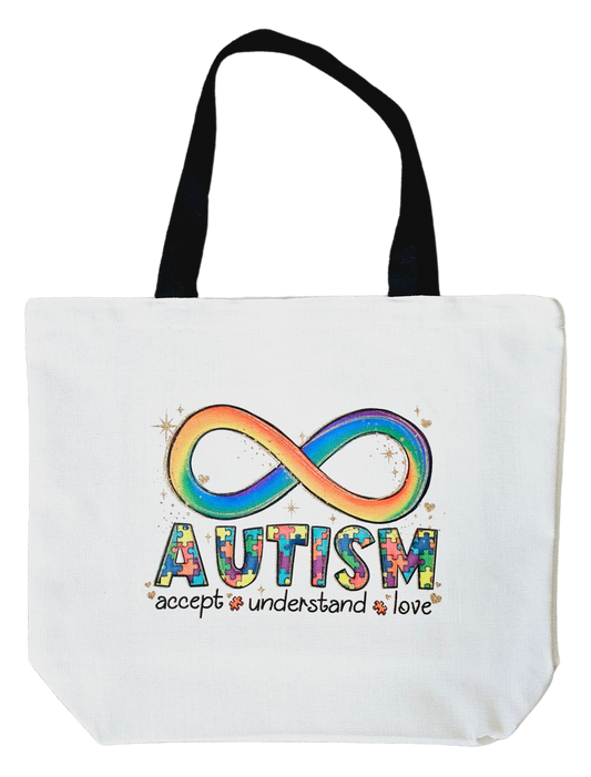 Canvas Tote Bag - Infinity - Autism Awareness