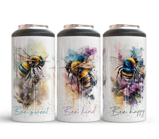 4-in-1 Koozie & Tumbler - Three Bees