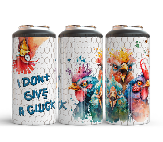 4-in-1 Koozie & Tumbler - I Don't Give A Cluck