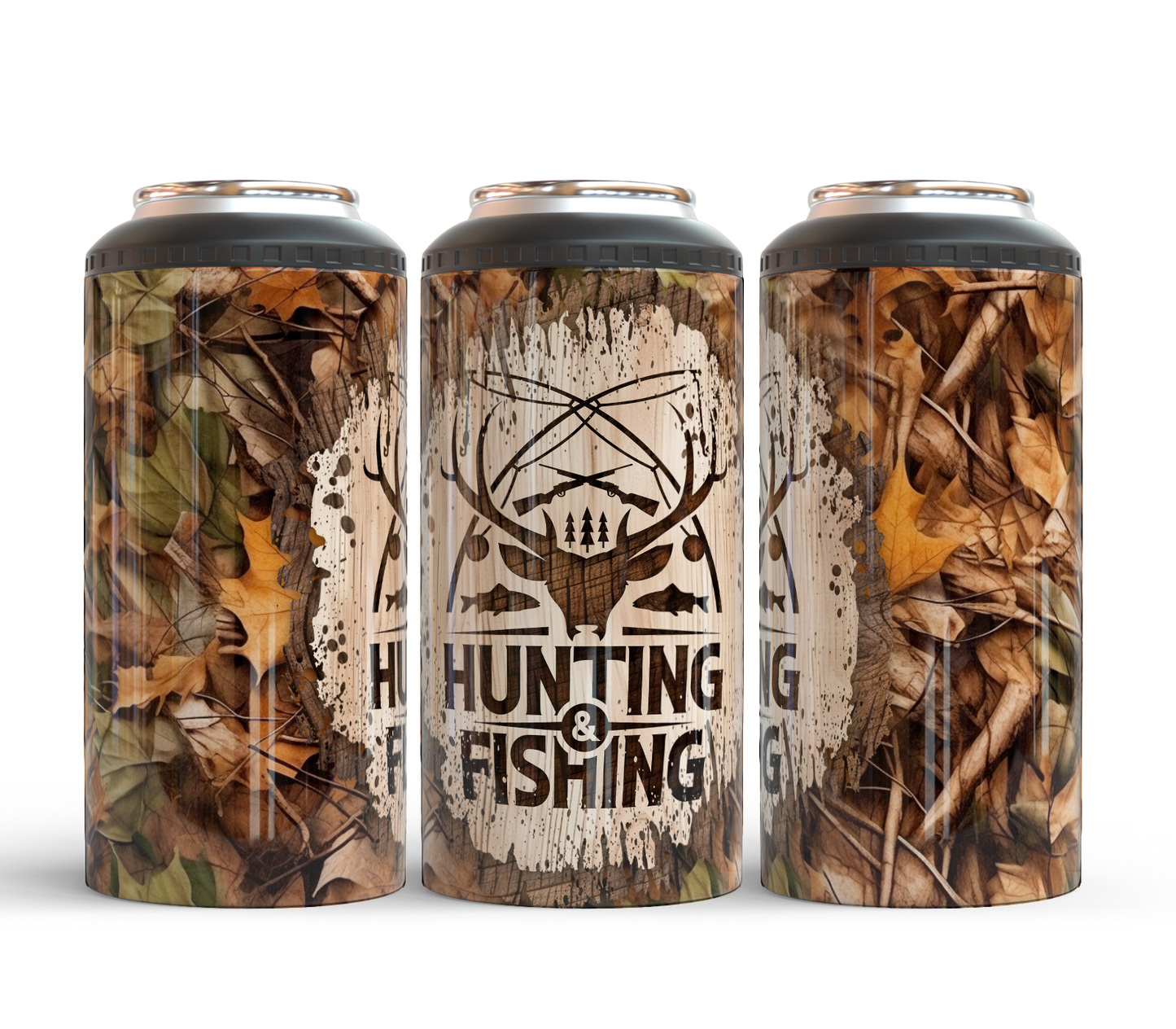 4-in-1 Koozie & Tumbler - Fishing & Hunting