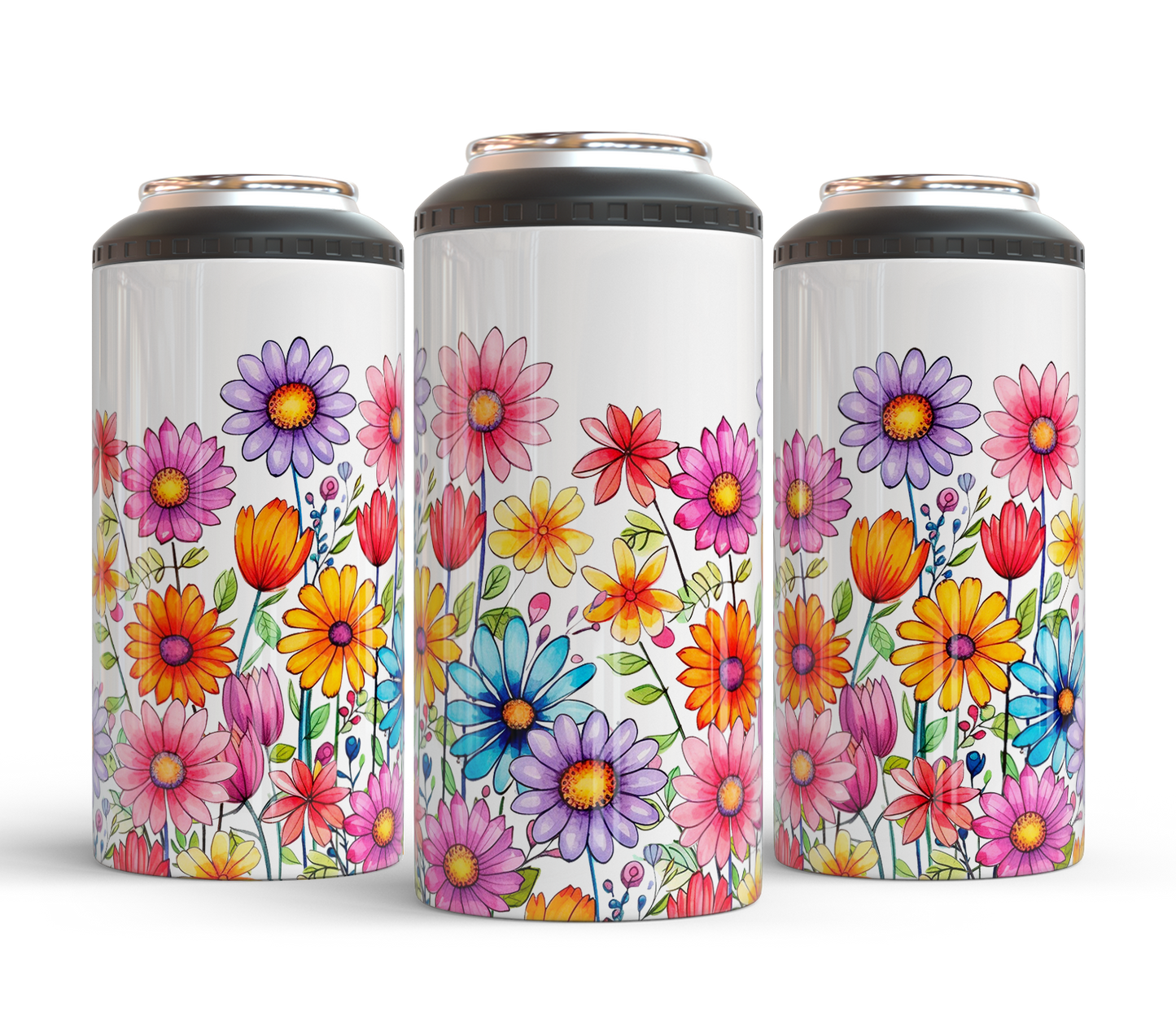 4-in-1 Koozie & Tumbler - Bright Garden